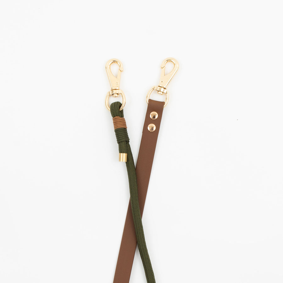 forest green rope leash