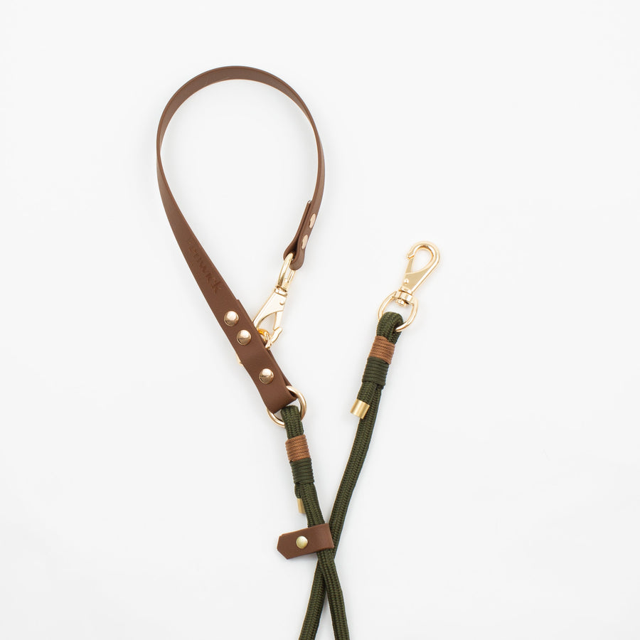 Forest Green Rope Dog Leash (CA Wholesale)